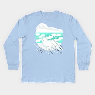 Arctic Fox - Cold but beautiful Kids Long Sleeve T-Shirt